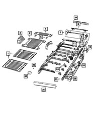 Genuine Mopar Floor Pan Cross-member 68134053aa