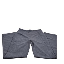 NWOT Eddie Bauer Yoga Pants Women Large Gray Excellent Bootcut High Rise Pockets