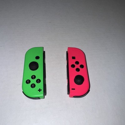 Nintendo Joy-Con Controllers OEM Pink Green Wireless Switch L/R Pair See Pics