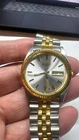 Vtg Seiko Men 7N43-8111 Dress Jubilee Day Date 2Tone Quartz 35mm Watch A50
