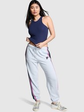 Pink Victoria Secret Ivy Fleece Campus Sweatpants