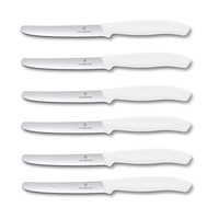 Victorinox Swiss Classic Tafelmesser Set 6-Teilig Robust Stilvoll Weiß