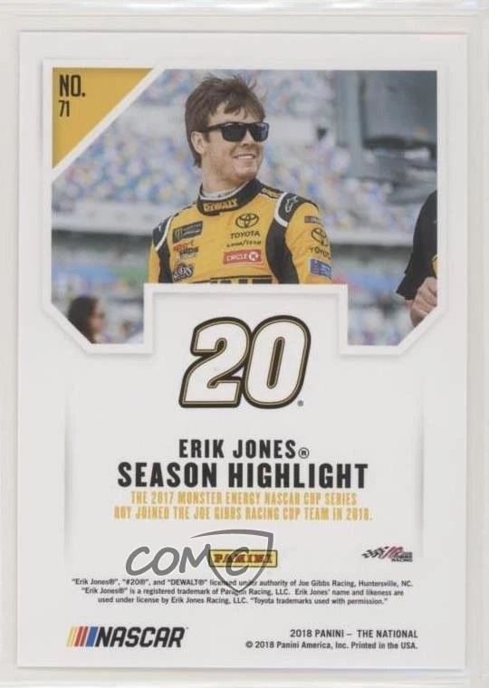 2018 Panini National Convention Erik Jones #71 - Image 2 of 2