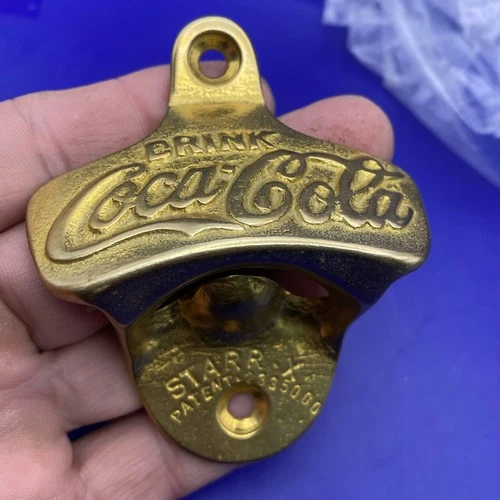 VTG COCA-COLA STARR X Wall Mount Bottle Opener Made In USA. D4