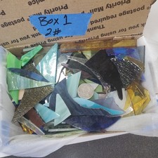 Beautiful stained glass scraps. Various colors and textures 5.00 per pound