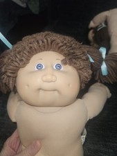 TLC 1983 Cabbage Patch Kid Freckles Brown Pon...