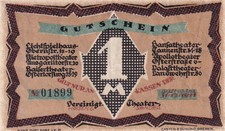 Bremen - Theater Hagen & Sanders - 1 Mark - Mehl 181.1