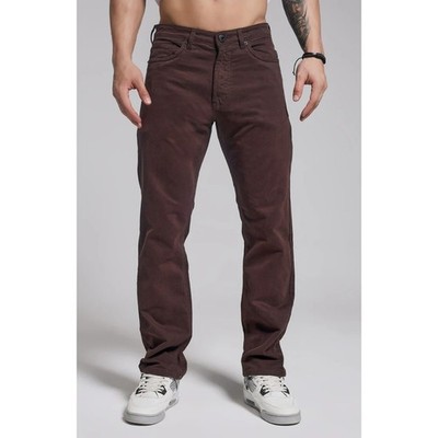 Corneliani Mens Maroon Straight Leg Jeans Cotton Twill Stretch Pants Sz TG 40