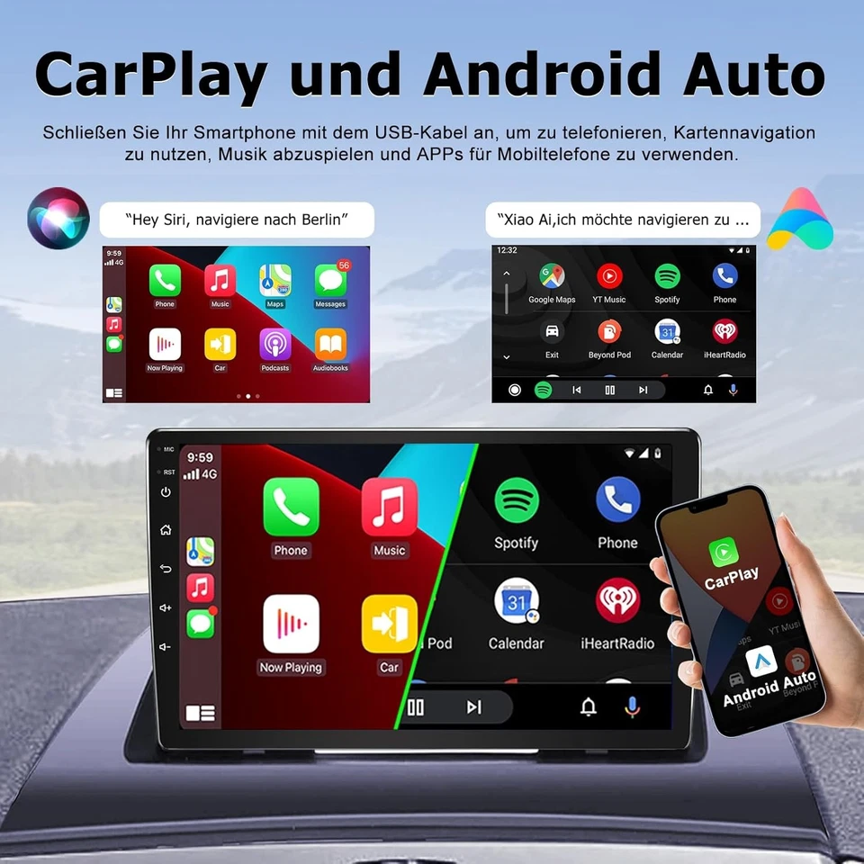 Für BMW X3 E83 2004-2012 9" Autoradio Android Carplay GPS Navi WIFI 64GB Kamera - Bild 3 von 4