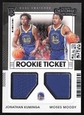2021-22 PANINI CONTENDERS ROOKIE TICKET DUAL SWATCHES MOSES MOODY/JONATHAN