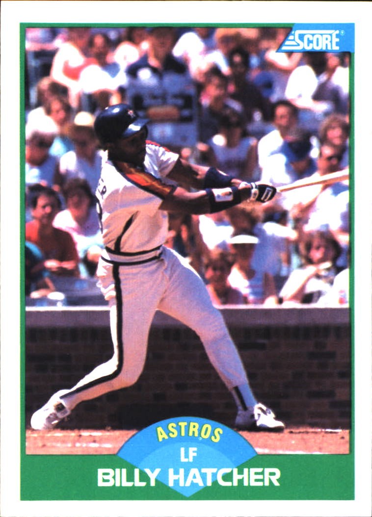 1989 Score Billy Hatcher #61 Houston Astros FREE SHIPPING