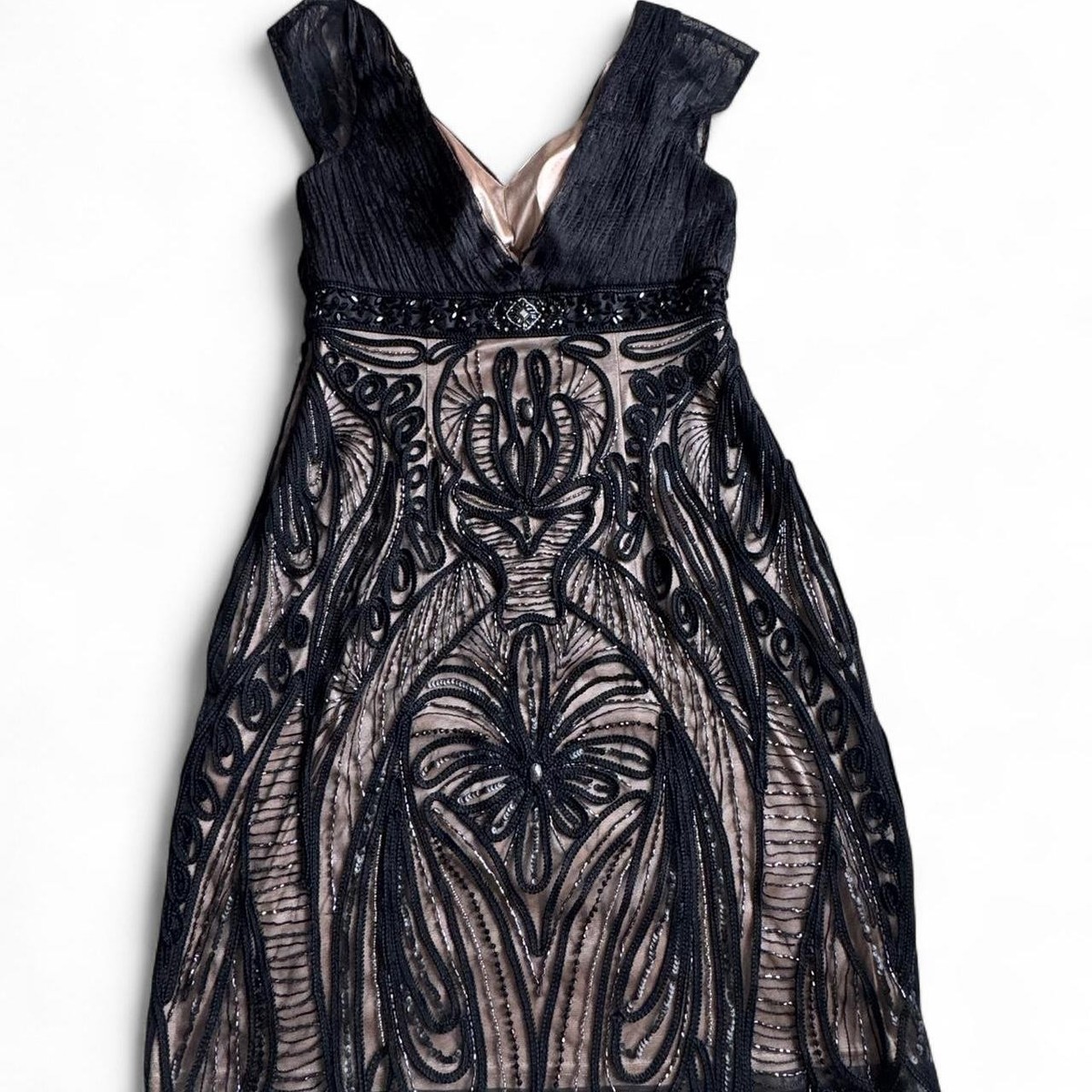 Black Sue Wong Beaded Evening Midi Dress | eBay Black Sue Wong Beaded Evening Midi Dress | eBay