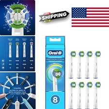 Precision Clean Replacement Brush Heads Pack of 8 for Optimal Oral Care