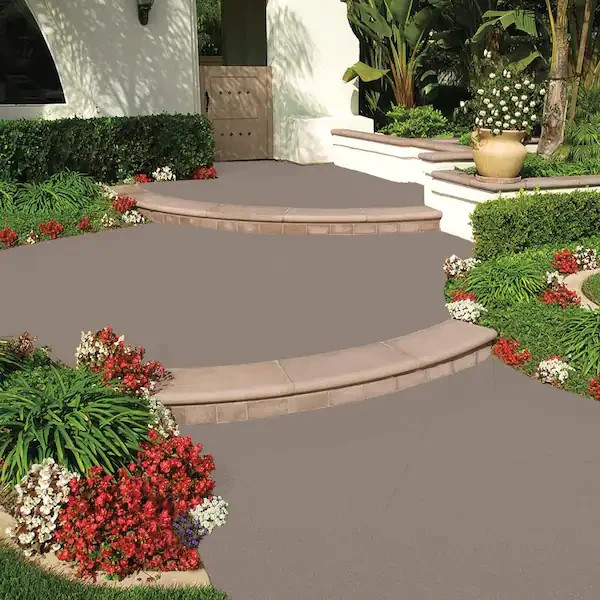 1 Gal. Tan Granite Grip Decorative Flat Interior/Exterior Concrete Floor Coating