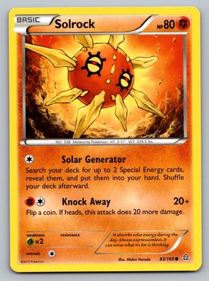 Pokemon TCG Primal Clash Solrock #83