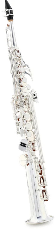 Yamaha YSS-475 II Intermediate Soprano Saxophone - Silver-plated
