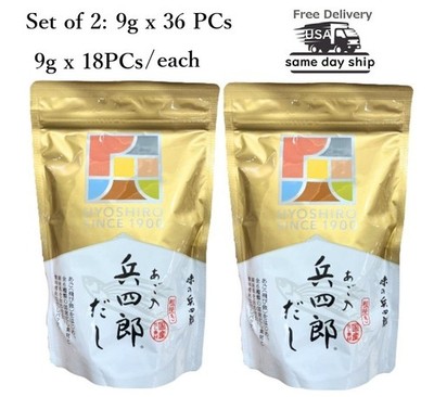 US seller: Flying fish  Ago Dashi Seasoning 9g x 18PCs x 2  HYOSHIRO Japan