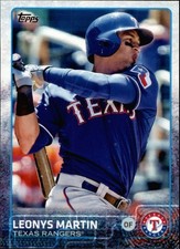2015 Topps Baseball Card #417 Leonys Martin