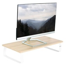 VIVO 24 inch Monitor Stand, Wood and Steel Desktop Riser, Screen, Keyboard,