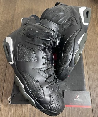 Size 10.5 - Air Jordan 6 Retro Black Cat 2016 384664-020 Black/White (Fast Ship)