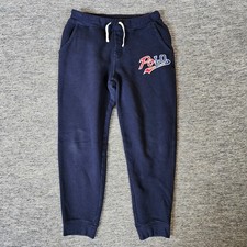 Polo Ralph Lauren Youth Size L 14-16 Navy Blue Sweatpants Joggers Spellout