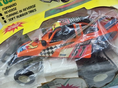 Vintage 1988 Tyco Turbo Grasshopper Dune Buggy Complete Remote