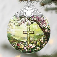 Christian Cross Christmas Ornaments: Christmas Tree Ornaments, Holiday Decor ...