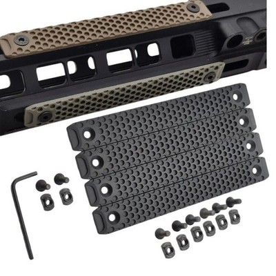4 Pack MLOK Rail Hand Protection M-lok Rail Covers Panel for M-lok System 120mm