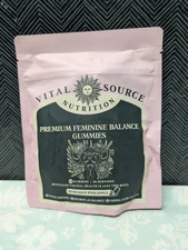 Vital Source Nutrition Premium  Feminine Balance Gummies 60 Ct Vaginal Health