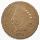 1878 Indian Head Penny Cent Good (G) Details