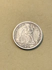 1891-P  VF Silver Seated Liberty Dime Great Details!