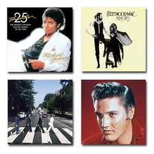 Record Album Cover Frames Vinyl Holder Wall Mount Hanger Shelf Display (4 pack)