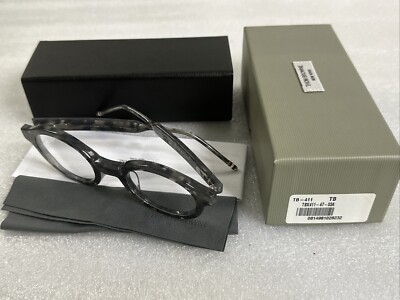 New THOM BROWNE TBX-411-47-03A Eyeglasses Gray Tortoise 47-24.5-147 RX
