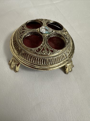 VTG Gold Tone Metal - 4 hole lip stick holder “Louisiana The Pelican State” - Picture 7 of 19