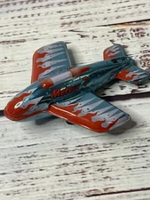 Schylling Jet Airplane Friction Powered Meteor 7 2011 Airplane All Metal Plane