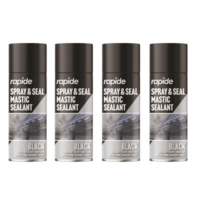 Black Spray, Seal Mastic Black Spray, Repair Cracks Roofs Window, Paint