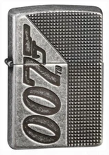 Zippo Armor Windproof James Bond 007 Deep Carved Lighter, 49033, New In Box