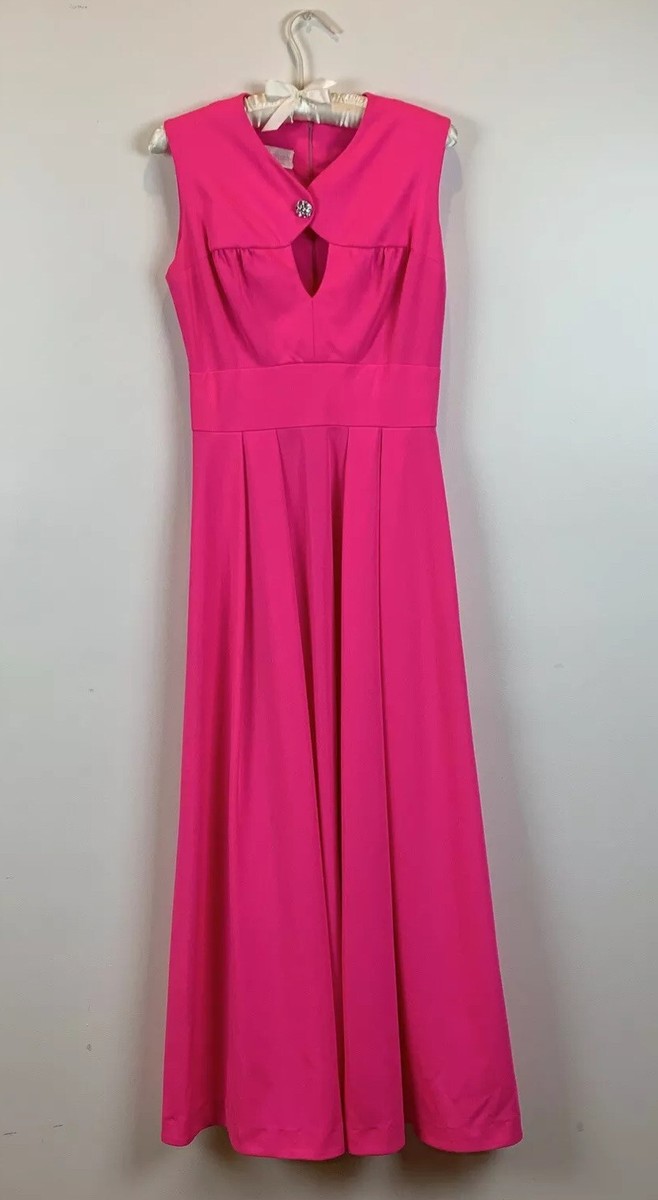 Vintage Simpson's Orlando Women's Maxi Dress Pink Size 10 EUC RARE  Beautiful!!