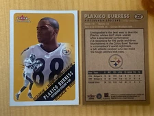 PLAXICO BURRESS 2000 FLEER TRADITION PITTSBURGH STEELERS ROOKIE CARD #327