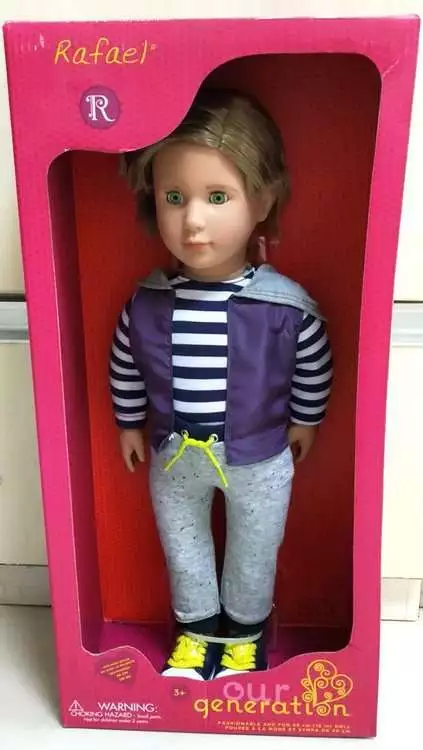 New In Box Rafeal Our Generation Boy Doll 18 Inch Doll