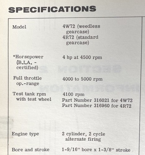 1972 Johnson 4 HP OMC Outboard Shop Manual JM-7202 FREE 1ST CLASS MAIL - Picture 3 of 12