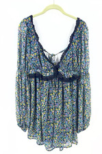 Free People Pennie Mini Dress Womens Medium Floral Lace Fairy Whimsy Flowy NWT