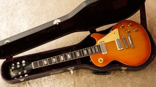 Gibson Les Paul Deluxe Cherry Sunburst Made in USA 1976 Vintage E.Guitar MOD