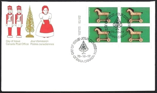🍁Canada  #840 LLpb   "CHRISTMAS ANTIQUE TOYS"   Fine Used 1979  First Day Cover