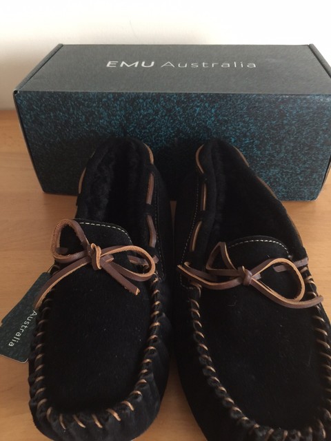 emu moccasin slippers