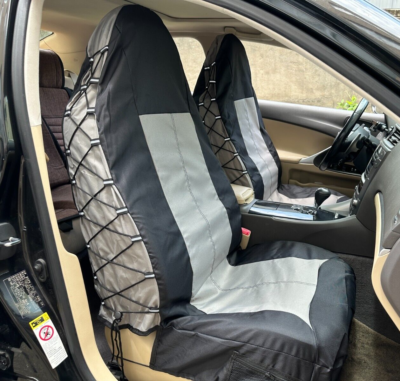 For Dodge Auto Car Front Seat Covers Black Grey Heavy Duty