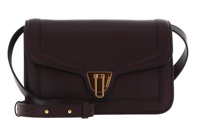 COCCINELLE Marvin Twist Smooth Handbag Umhängetasche Tasche Darkbrown
