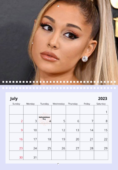 ARIANA GRANDE 2023 Wall Calendar | eBay