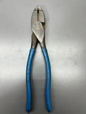 VINTAGE UTICA TOOLS NO. 159 BELL SYSTEM 9.5" LINESMAN PLIERS CUTTERS VGC USA