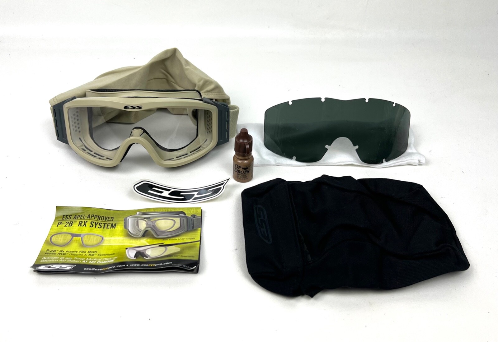 New ESS Profile NVG Ballistic Goggles Military Tactical Eye Protection Coyote eBay